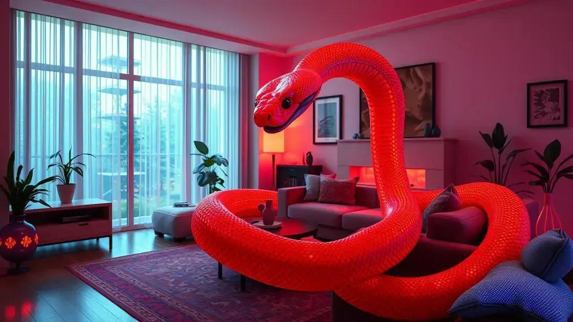 Soñar con serpiente coral en casa