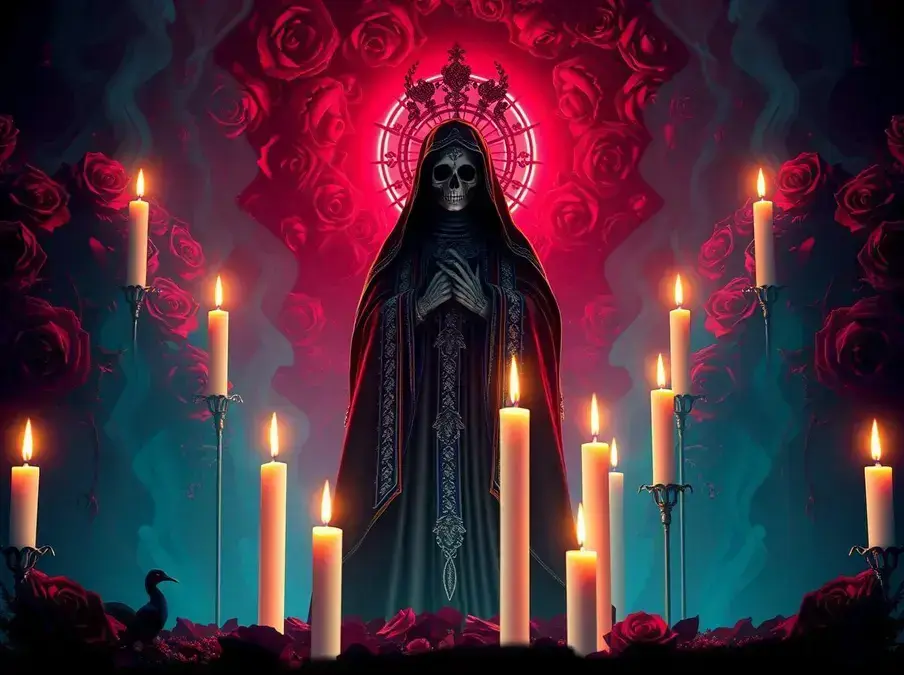 que significa soñar con la santa muerte negra