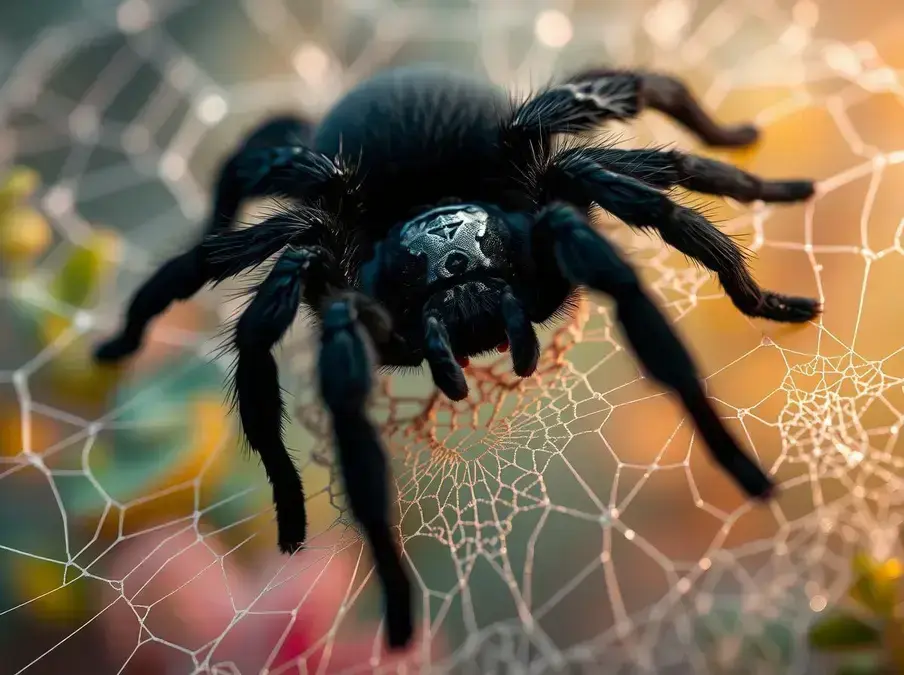 Soñar con arañas tarantulas negras