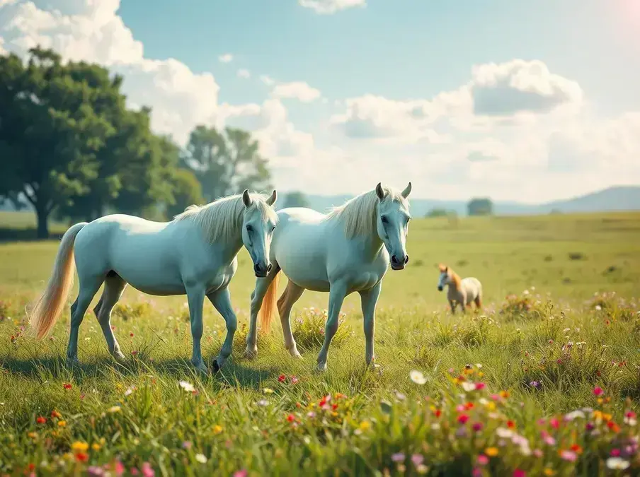 Soñar con caballos blancos