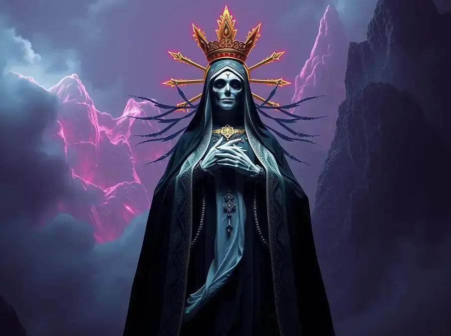 Soñar con la santa muerte negra y blanca