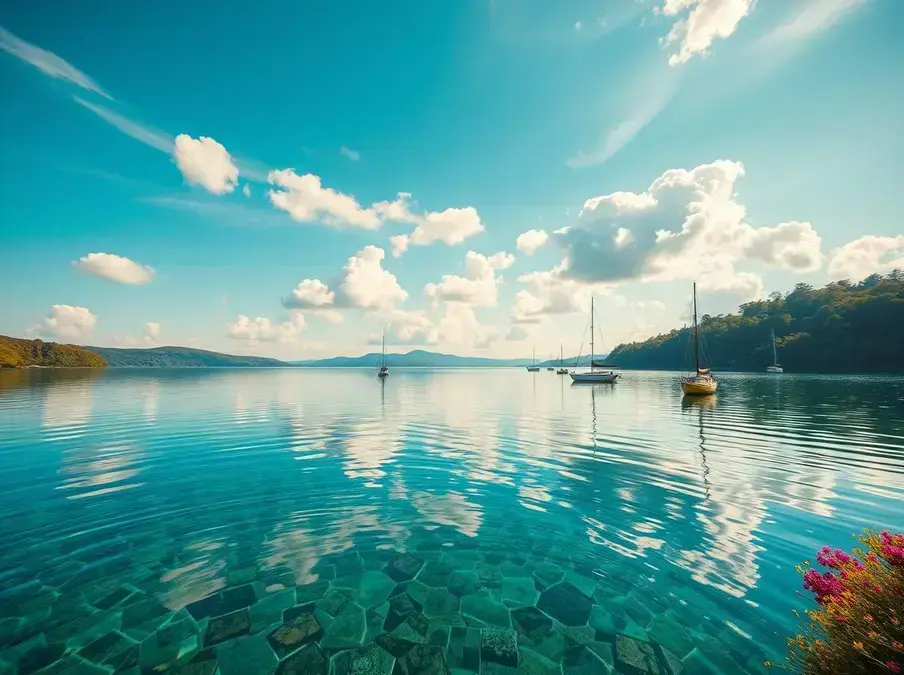 Soñar con un lago de agua cristalina