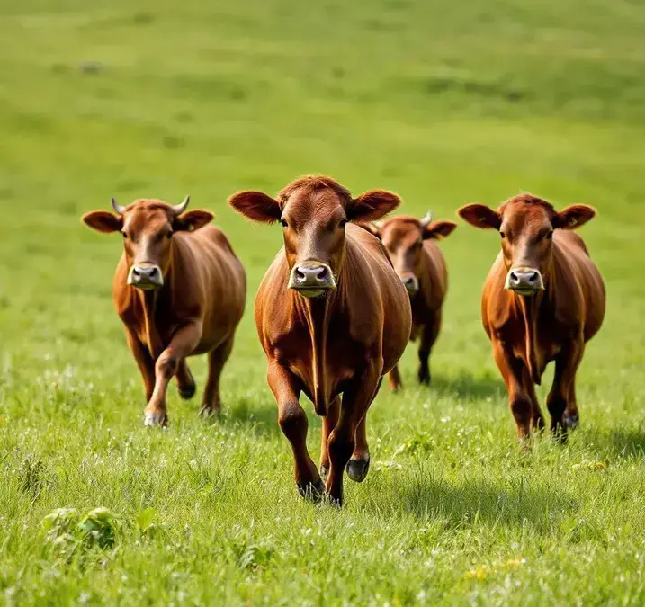 Soñar con vacas corriendo